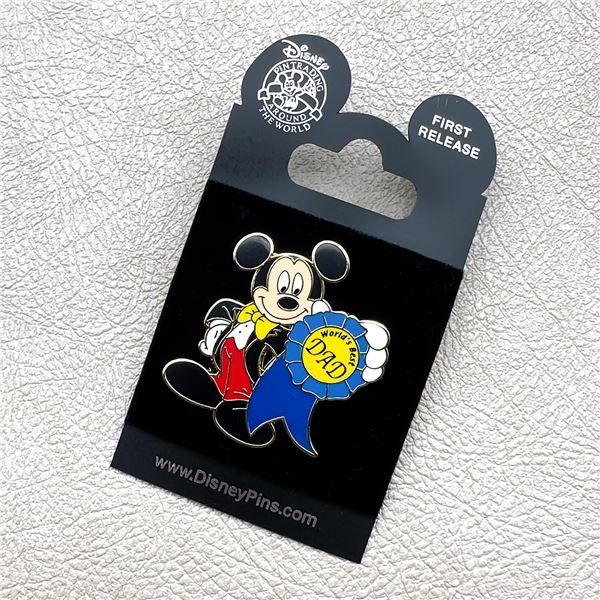DISNEY WORLDS BEST DAD MICKEY - FIRST RELEASE PIN