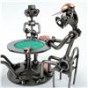 Image 5 : HINZ AND KUNST METAL POKER PLAYERS SCULPTURE
