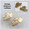 Image 1 : VTG LEAVENS MFG BULLDOZER CUFFLINKS - JEWELRY