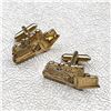 Image 2 : VTG LEAVENS MFG BULLDOZER CUFFLINKS - JEWELRY