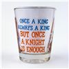 Image 4 : VINTAGE 1976 ONCE A KING OLD NOVELTY BAR GLASS