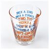 Image 6 : VINTAGE 1976 ONCE A KING OLD NOVELTY BAR GLASS