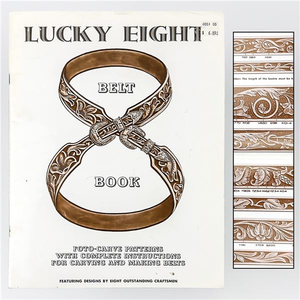 LUCKY EIGHT BELT BOOK VINTAGE LEATHERCRAFT BOOK