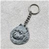 Image 1 : VINTAGE SAMOYED DOG HEAD PEWTER KEYCHAIN