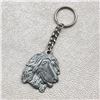Image 1 : VINTAGE AFGHAN HOUND DOG HEAD PEWTER KEYCHAIN