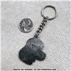 Image 2 : VINTAGE POOPLE DOG HEAD PEWTER KEYCHAIN