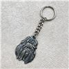Image 1 : VINTAGE SHIHTZU DOG HEAD PEWTER KEYCHAIN