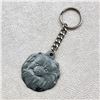 Image 1 : VINTAGE POMERANIAN DOG HEAD PEWTER KEYCHAIN