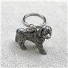 Image 2 : VINTAGE PEWTER CURLY HAIR SHAGGY DOG KEYCHAIN