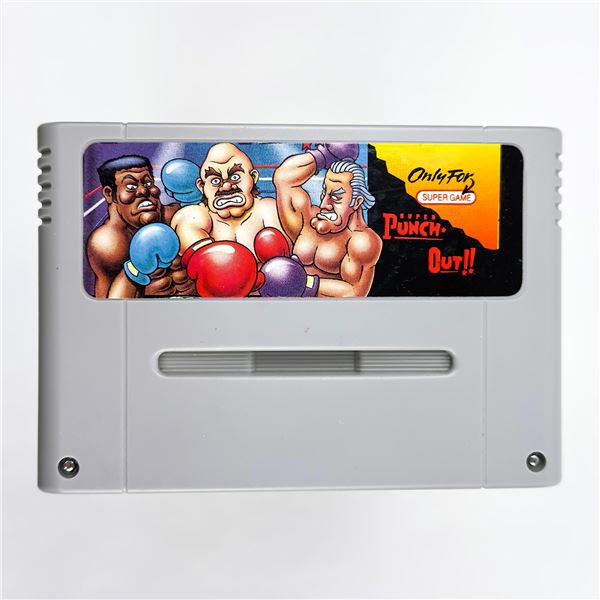 SUPER PUNCH-OUT SUPER NINTENDO GAME CARTRIDGE