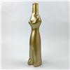 Image 2 : COLLECTIBLE HAPPY CAT EMPTY GLASS WINE BOTTLE