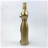 Image 3 : COLLECTIBLE HAPPY CAT EMPTY GLASS WINE BOTTLE