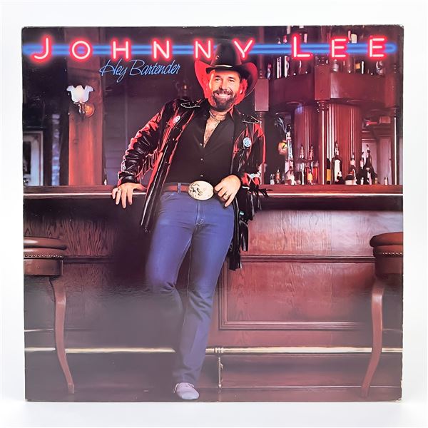 JOHNNY LEE HEY BARTENDER VINYL LP RECORD ALBUM