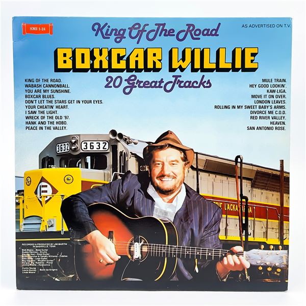 BOXCAR WILLIE KING OF THE ROAD VINYL LP RECORD