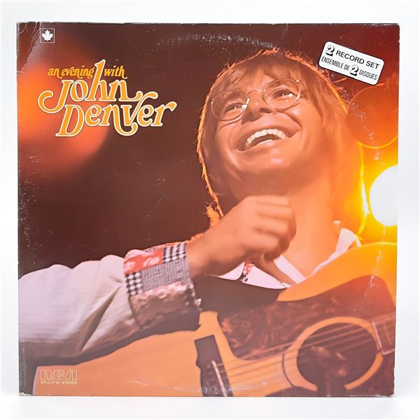 AN EVENING WITH JOHN DENVER - 2X VINYL LP RECORD