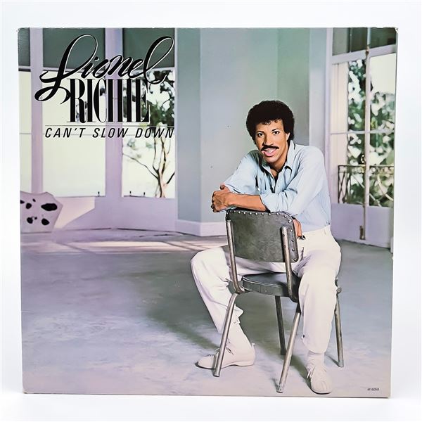 LIONEL RICHIE CANT SLOW DOWN VINYL LP RECORD