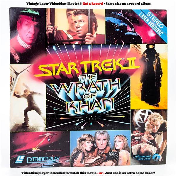 STAR TREK II THE WRATH OF KHAN LASERDISC LD