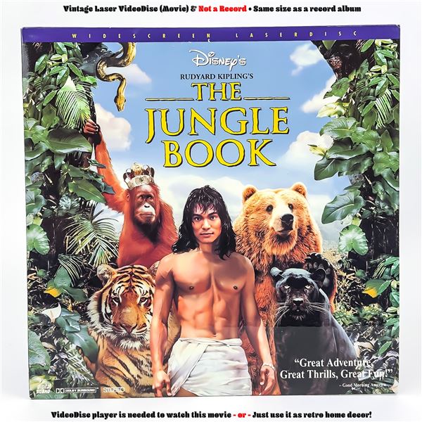 THE JUNGLE BOOK LASERDISC LD VIDEO DISC - DISNEY