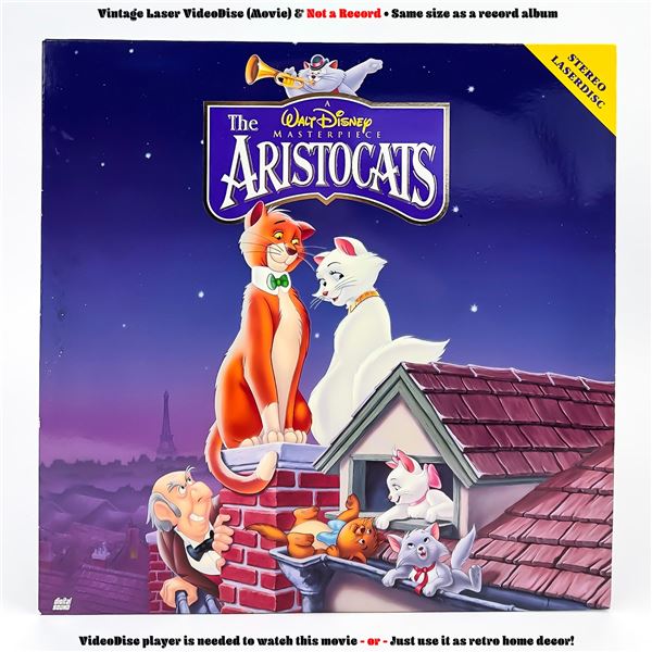 THE ARISTOCATS LASERDISC LD VIDEO DISC - DISNEY