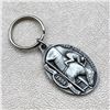 Image 1 : 1998 ALBERTA DERBY PEWTER HORSE RACING KEYCHAIN