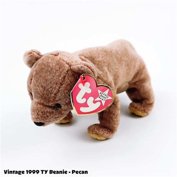 VINTAGE TY BEANIE BABY PECAN THE BEAR PLUSH TOY