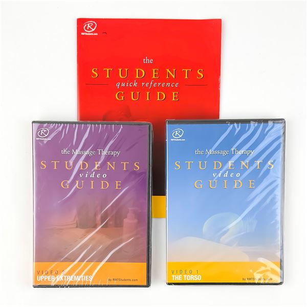MASSAGE THERAPY STUDY BOOK AND DVD SET - NEW