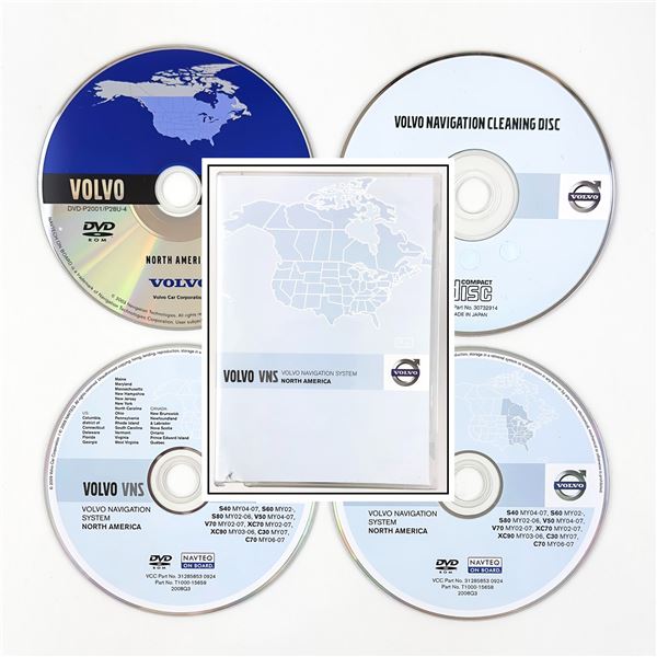 VOLVO NAVIGATION SYSTEM NORTH AMERICA 4 DISC SET