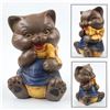 Image 1 : VTG CAT COIN PIGGY BANK STATUE FIGURINE SCULPTURE