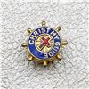 Image 1 : VINTAGE CHRIST MY GUIDE ENAMEL RELIGION LAPEL PIN