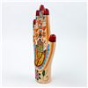 Image 2 : HAND SCULPTURE WOOD CARVING - HAND PAINTED