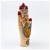 Image 4 : HAND SCULPTURE WOOD CARVING - HAND PAINTED