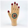 Image 5 : HAND SCULPTURE WOOD CARVING - HAND PAINTED