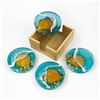 Image 5 : RIDHMA RHYTHMS OF NATURE RESIN ART COASTER SET
