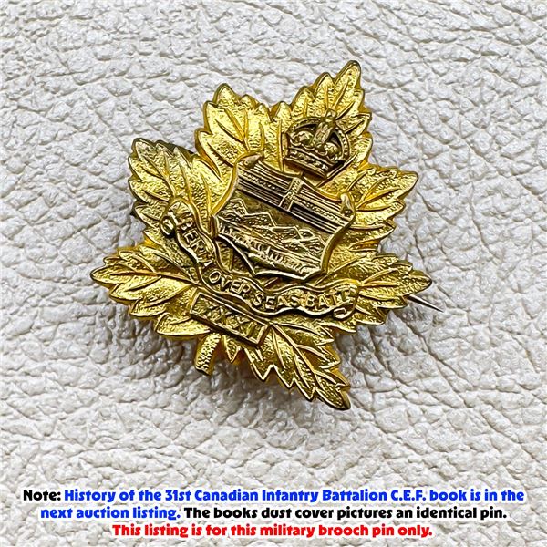 VINTAGE WWI 31ST ALBERTA OVERSEAS BATTALION PIN