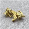 Image 2 : VINTAGE GOLD TONE CRYSTAL COLLAR DOG BROOCH PIN