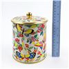 Image 11 : VINTAGE DAHER 1970S BUTTERFLY LIDDED TIN CANISTER