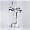 Image 5 : CRYSTAL CRUCIFIX AND METAL JESUS ART SCULPTURE