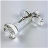 Image 8 : CRYSTAL CRUCIFIX AND METAL JESUS ART SCULPTURE