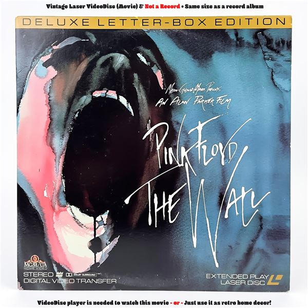 PINK FLOYD THE WALL LASERDISC LD VIDEO DISC