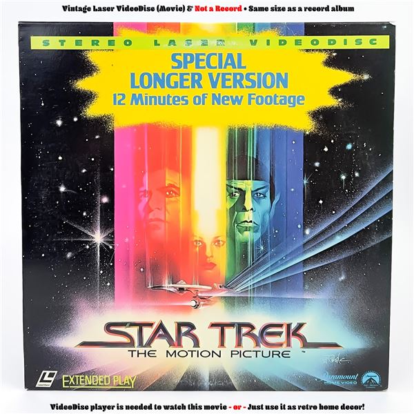 STAR TREK THE MOTION PICTURE LASERDISC LD VIDEO