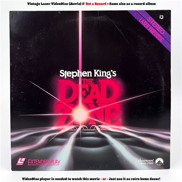 THE DEAD ZONE LASERDISC LD VIDEO DISC