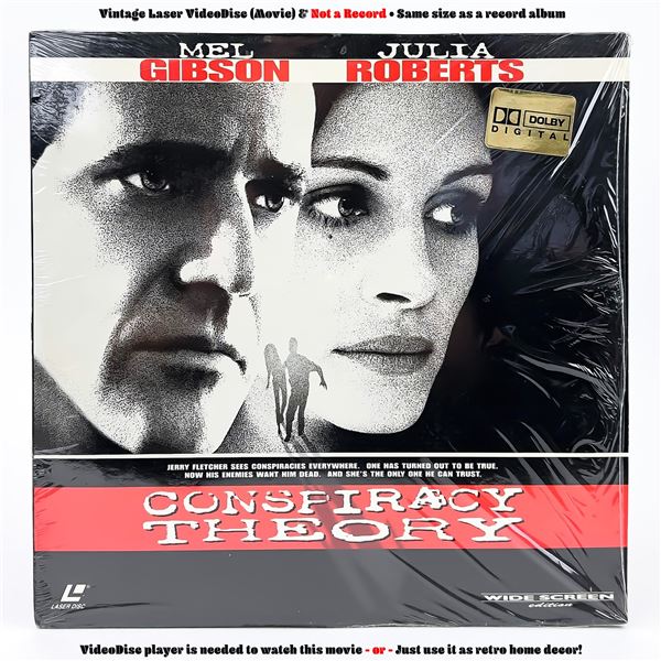 CONSPIRACY THEORY LASERDISC LD VIDEO DISC