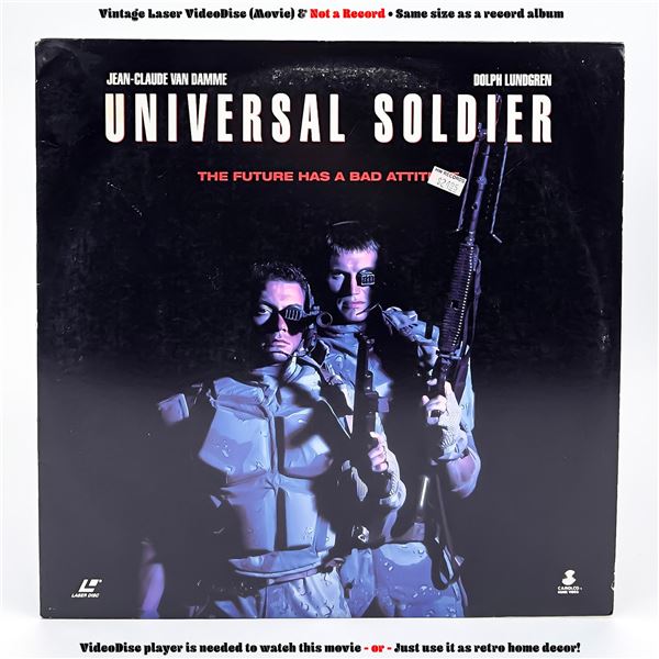 UNIVERSAL SOLDIER LASERDISC LD VIDEO DISC
