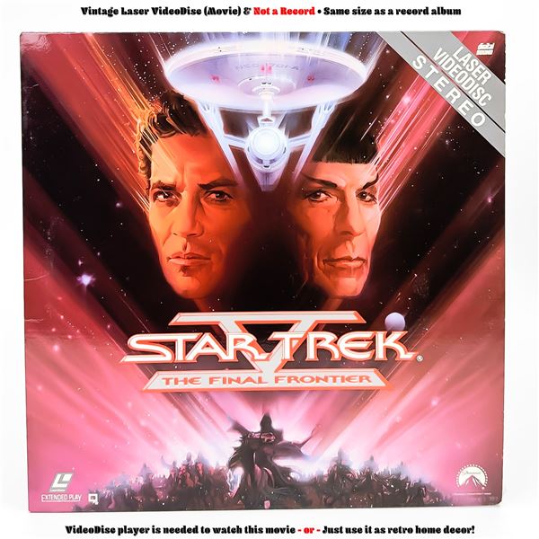STAR TREK V THE FINAL FRONTIER LD VIDEO DISC