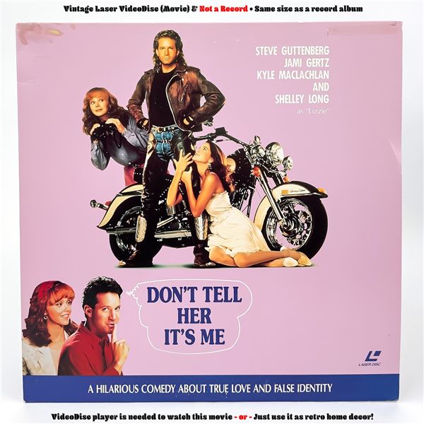 DON'T TELL HER IT'S ME LASERDISC VIDEO DISC