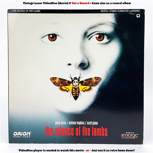 THE SILENCE OF THE LAMBS LASERDISC LD VIDEO