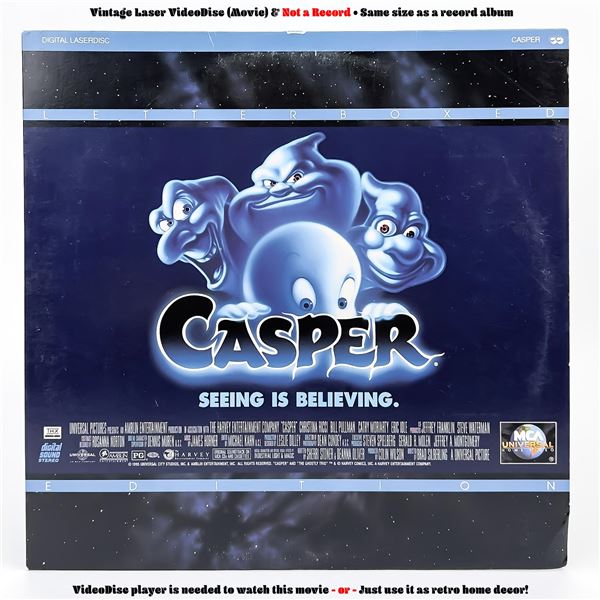 CASPER LASERDISC LD VIDEO DISC - CASPER THE GHOST