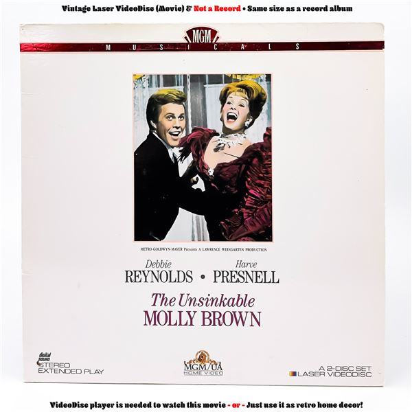 THE UNSINKABLE MOLLY BROWN LASERDISC LD VIDEO