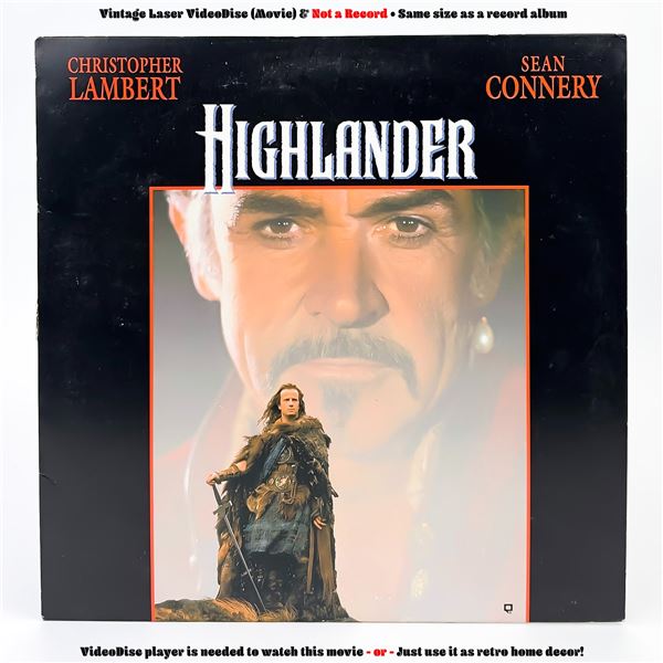 HIGHLANDER CHRISTOPHER LAMBERT LASERDISC LD