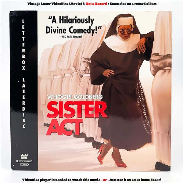 SISTER ACT WHOOPI GOLDBERG LASERDISC LD VIDEO